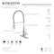 Gourmetier LS8778DPL Paris Single-Handle Pre-Rinse Kitchen Faucet, Brushed Nickel LS8778DPL - alternate 2